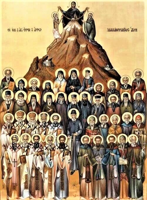 13 июня Церковь празднует память всех преподобных и богоносных отцов, во Святей Горе Афонской просиявших.